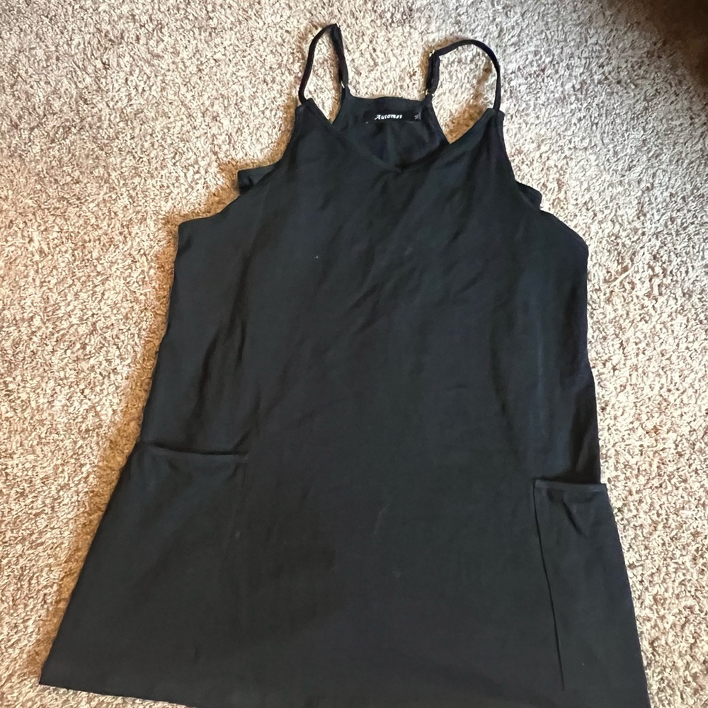 Black dress with built in shorts